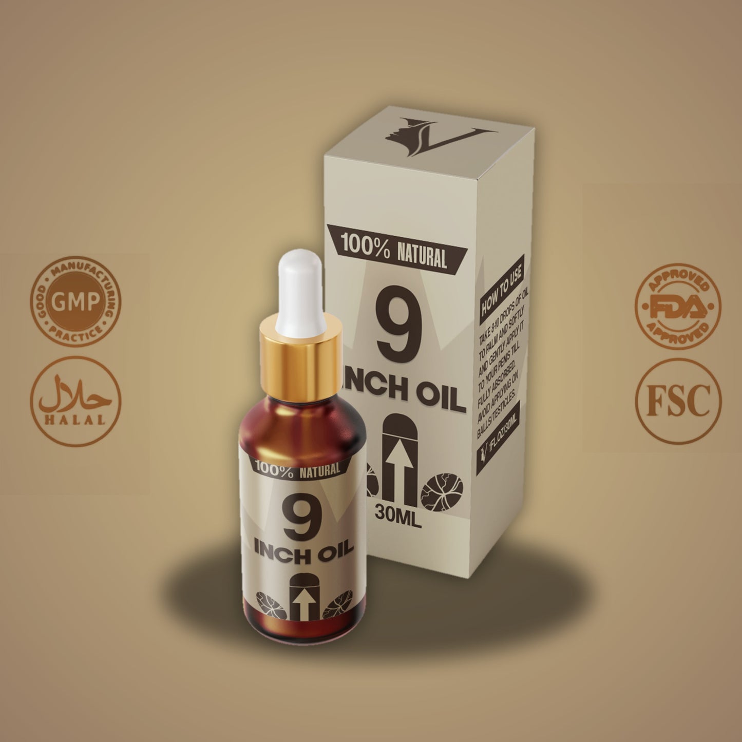 9 inch Oil